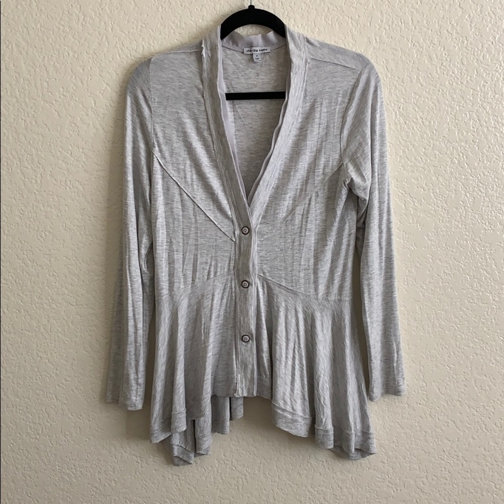 NWOT peplum cardigan